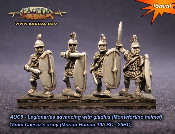Caesar Legionaries advancing (Montefortino helmet and gladius Hispaniensis)