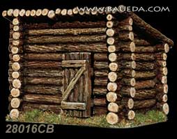 28016CB - 28mm log hut