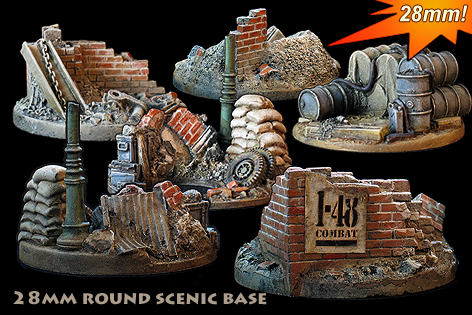 60mm round scenic bases 