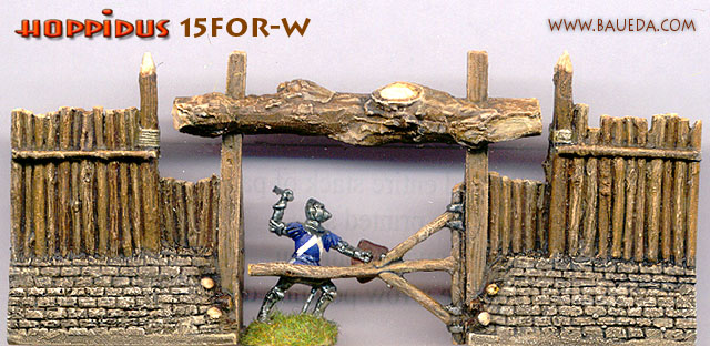 BAUEDA 15mm fortifications with 1/72 plastic figures